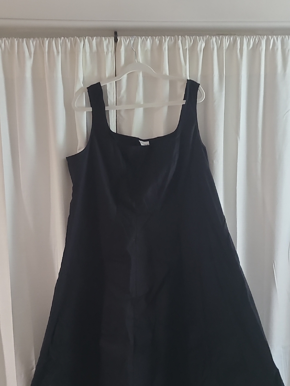 Ava & Viv Black Sun Dress with Scoop Neck